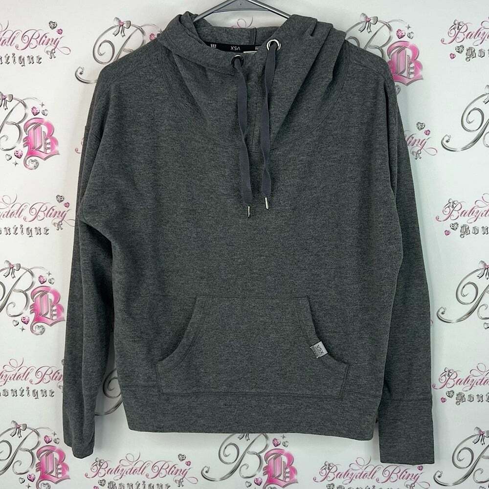 Victoria's Secret VSX SPORT sweater hoodie fleece Charcoal Hoodie Sweater